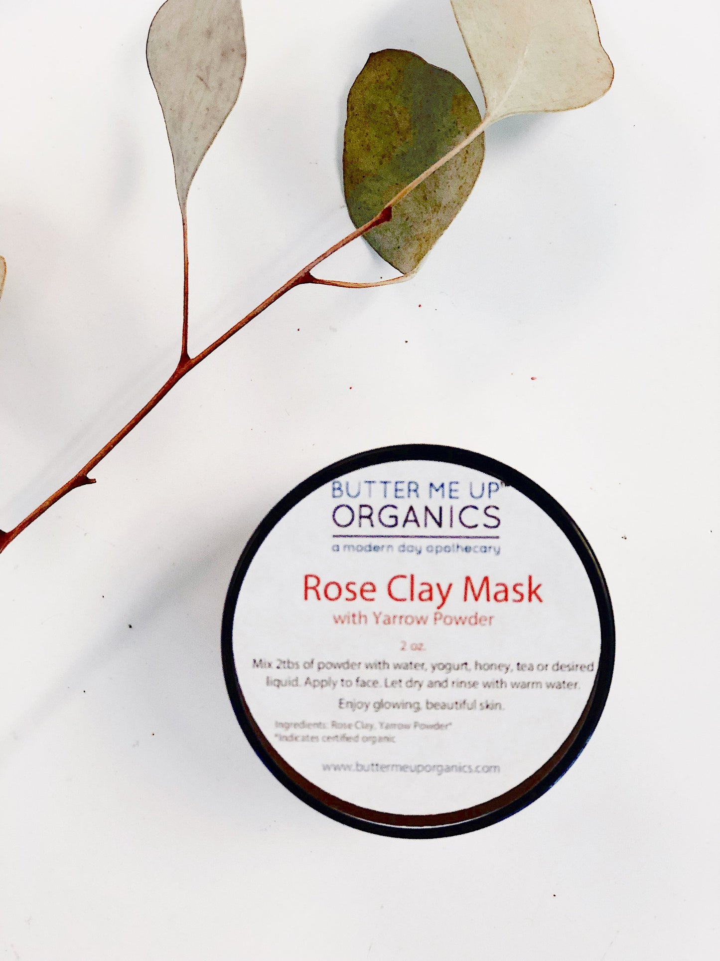 Rose Clay Face Mask - Kadaluu