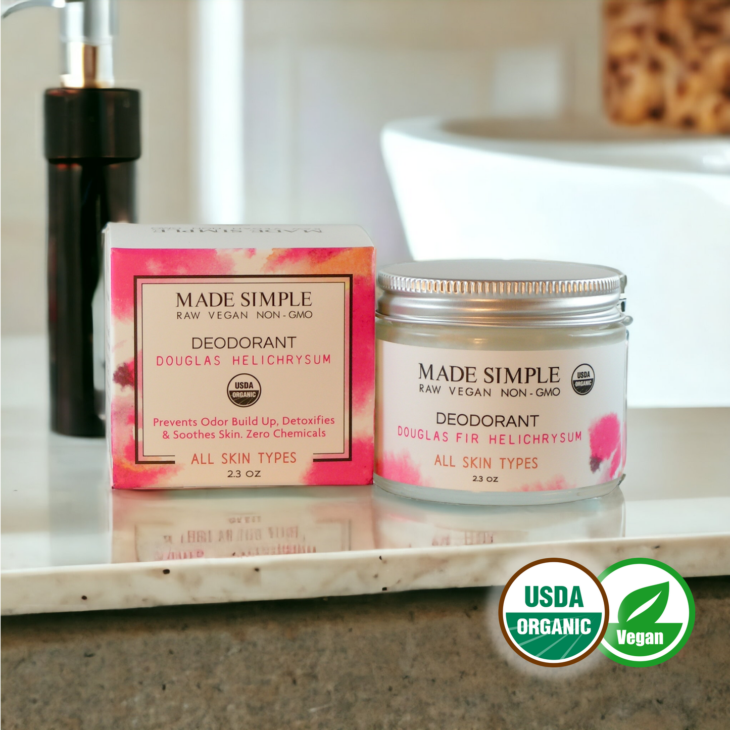 Douglas Fir Helichrysum Organic Deodorant - Kadaluu