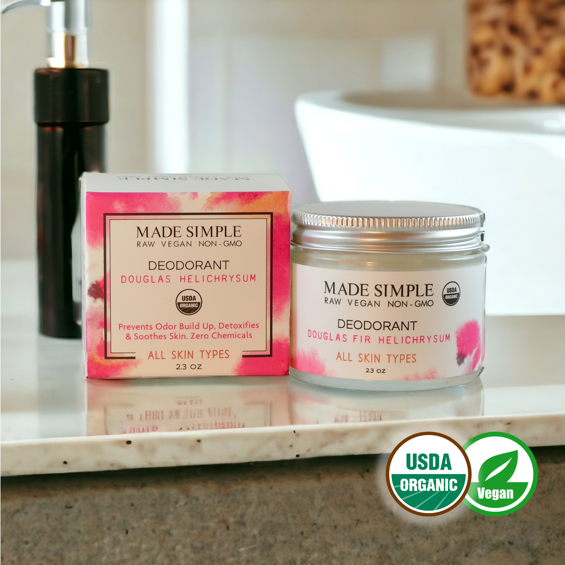 Douglas Fir Helichrysum Organic Deodorant - Kadaluu