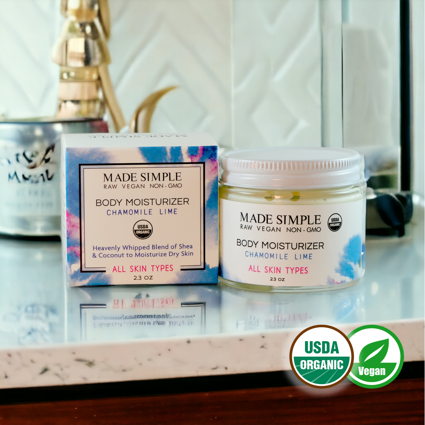 Chamomile Lime Organic Moisturizer - Kadaluu