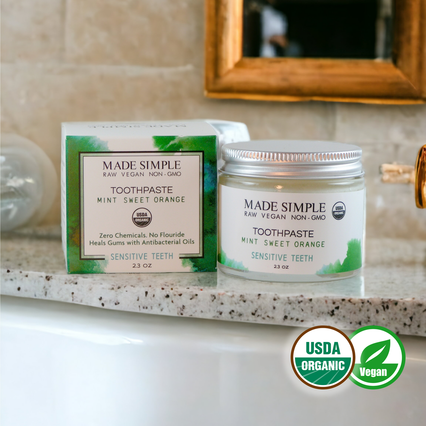 Mint Sweet Orange Organic Toothpaste - Kadaluu