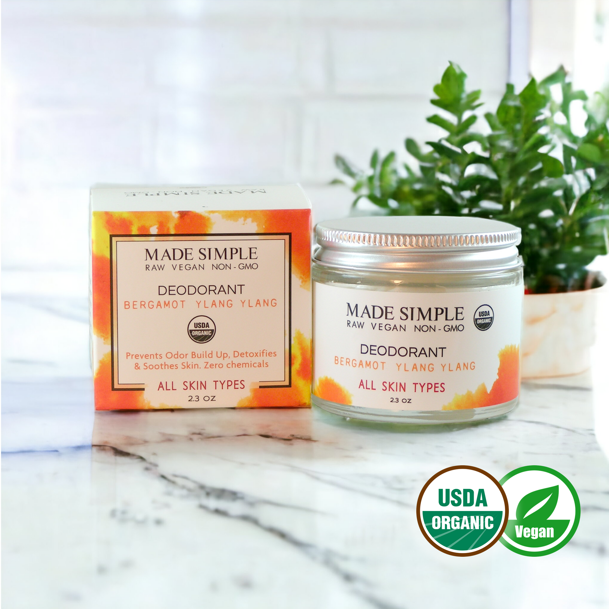 Bergamot Ylang Ylang Deodorant - Kadaluu