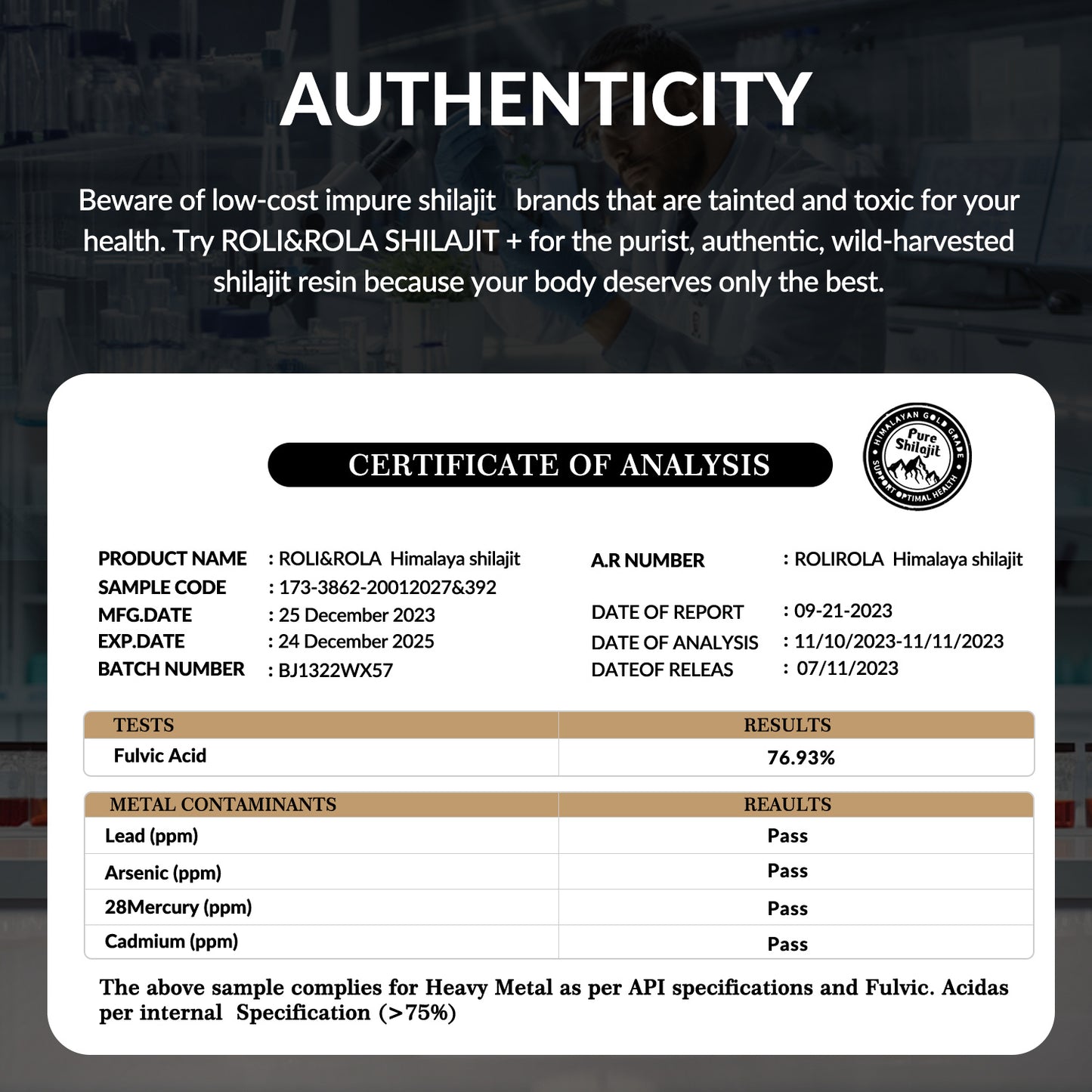 Shilajit Resin 50g - Kadaluu