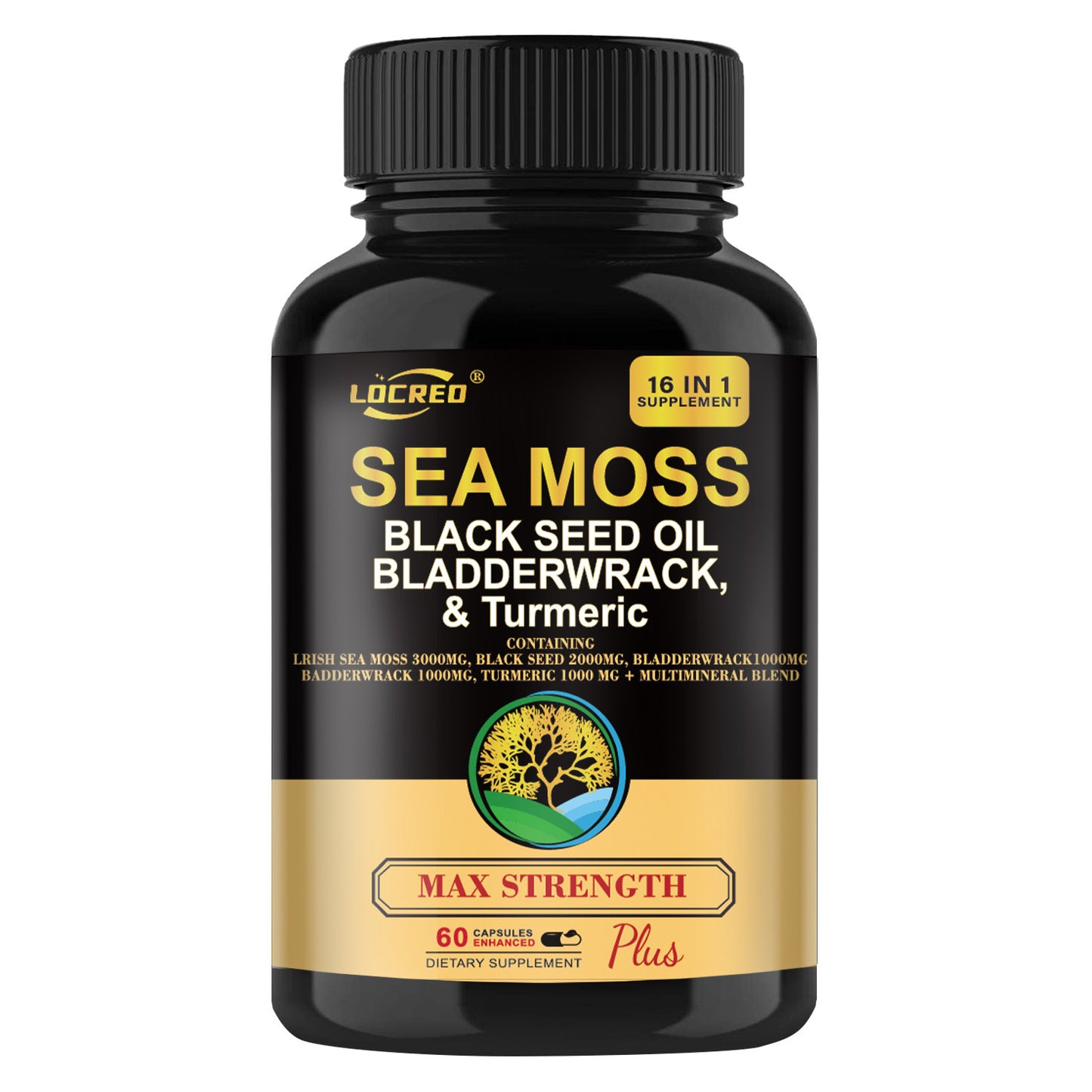 Sea Moss Blend 16-in-1 Supplements Support Capsule