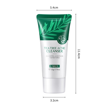 Tea Tree Facial Cleanser 50g Moisturizing Foam Facial Cleanser by Laikou