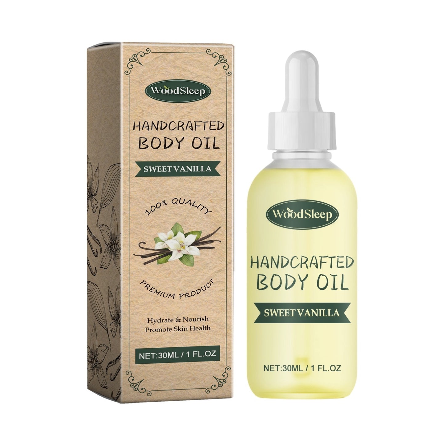 Sweet Vanilla Handcrafted Body Oil