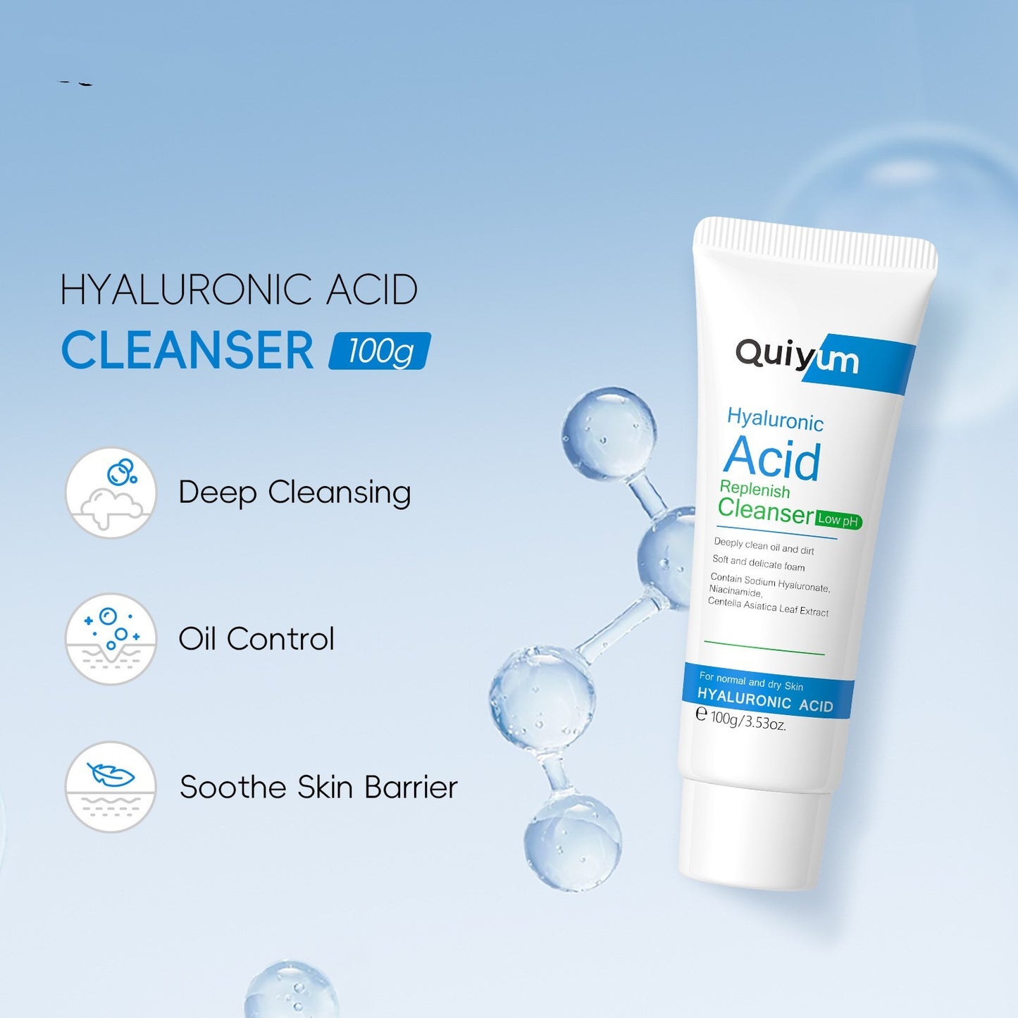 Hyaluronic Acid Facial Cleanser Face Cleaning