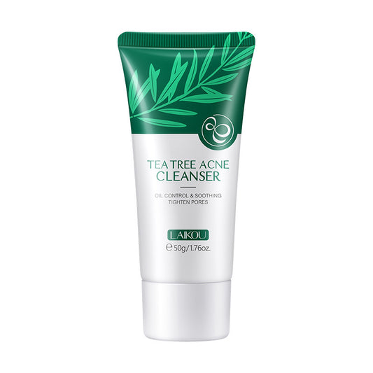 Tea Tree Facial Cleanser 50g Moisturizing Foam Facial Cleanser by Laikou