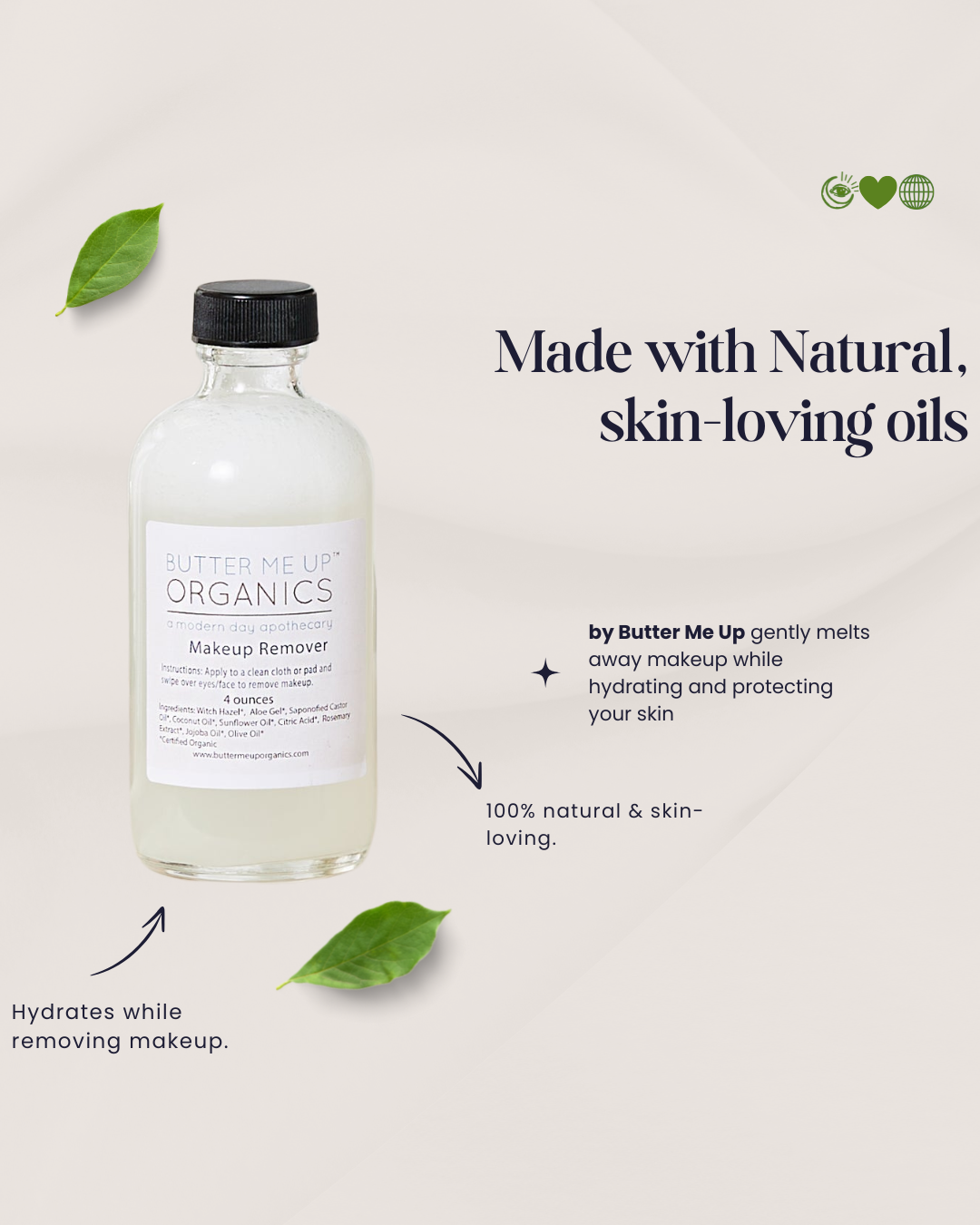Organic Makeup Remover - Kadaluu