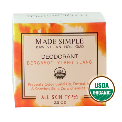 Bergamot Ylang Ylang Deodorant - Certified Organic & Vegan