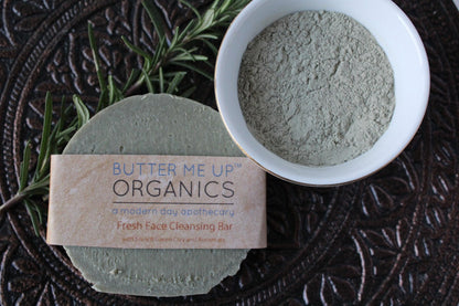 Facial Cleansing Bar with French Green Sea Clay - Kadaluu
